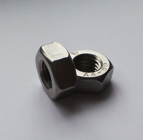 M6 Stainless Steel Grade 316 Hex Nut (100)