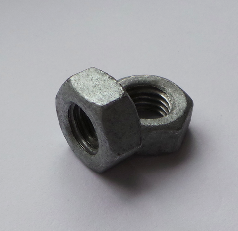 M12 Hot Spun Galvanised Steel Hex Nut (50)