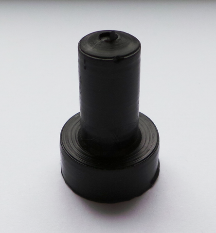 M6 Black Plastic Top Hat Cap (100)