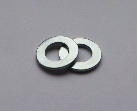 M16 Bright Zinc Plated Steel Flat Washer (20)